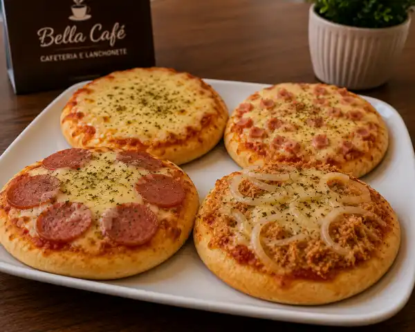 Pizzas individuais da Bella Café